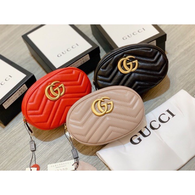 Túi GUCCI BELT BAG SUPER VIP‼️ fullbox , túi vải , card màu hồng nude đeo hông bao tử