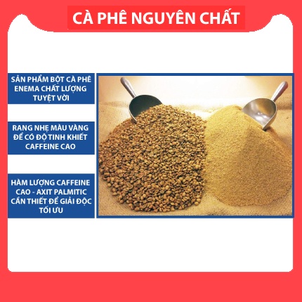 Healthy24h - Cà phê thải độc đại tràng, 100% nguyên chất, coffee enema, cà phê giảm cân( tặng kèm thìa định lượng 10g)