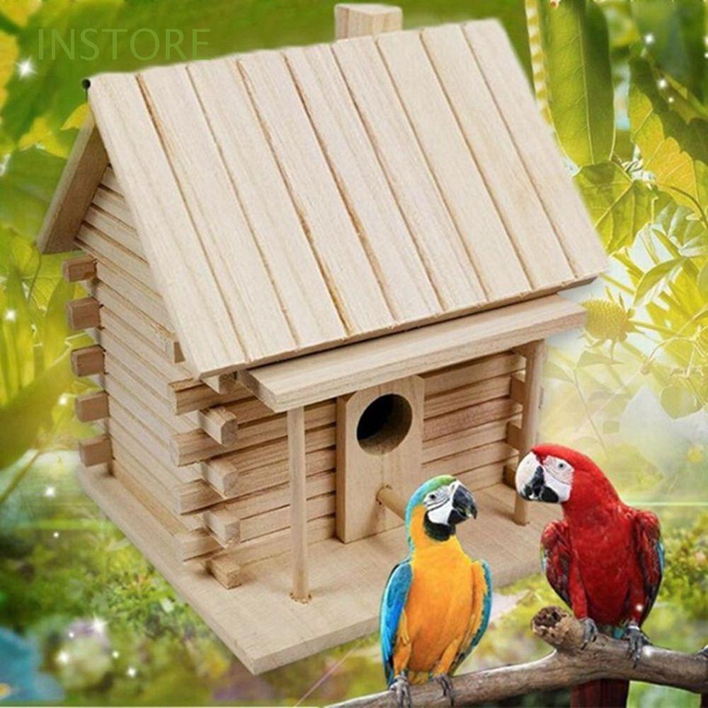 Nhà Gỗ Gắn Tường Dành Cho Vẹt DIY
