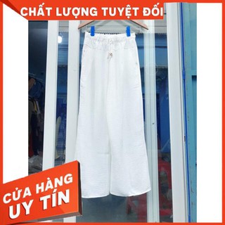 Quần vải lụa lưng thun cạp siêu cao- hình thật shop chụp- ko nhăn ko nhàu