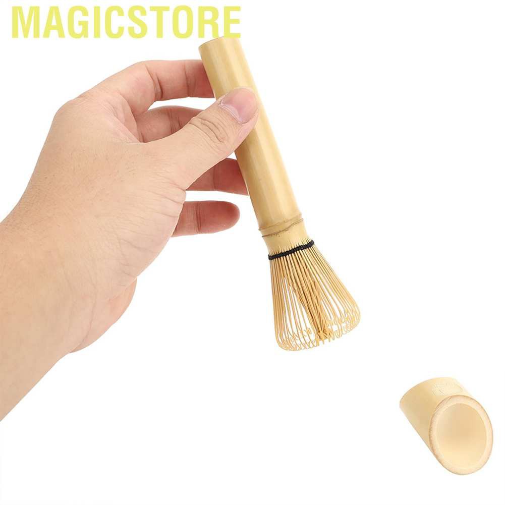 Magicstore Natural Bamboo Chasen Matcha Green Tea Whisk Long Handle Powder Brush Tool