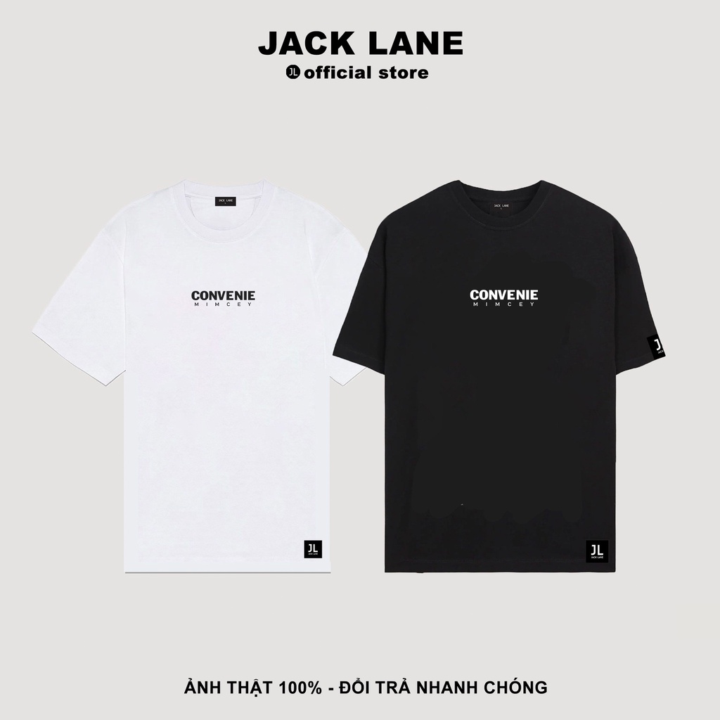 Áo phông Convenie, JACKLANE, Áo cộc tay Unisex Jack Lane