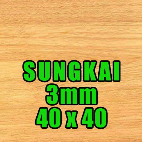 Tấm Gỗ 3mm Sungkai 40x40cm Chất Lượng Cao