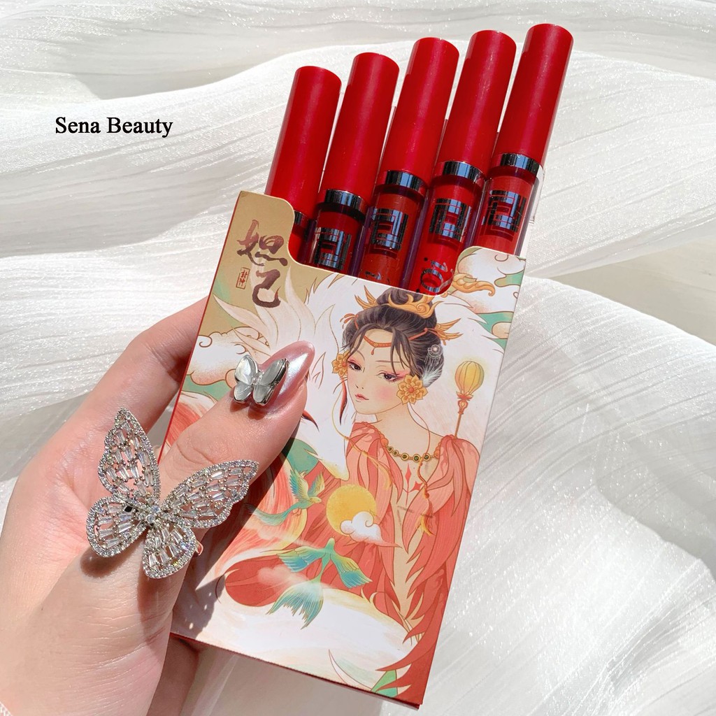 Set son kem lì 5 cây Ershiqi Hồ Ly Senabeauty