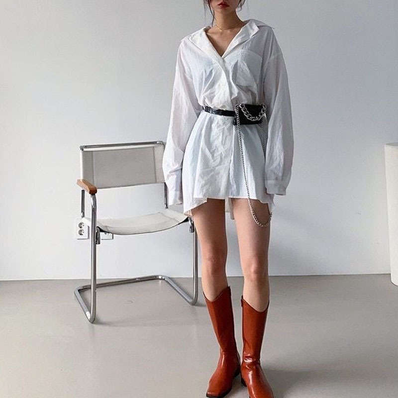 Thắt lưng dây xích dày có thể tháo rời mới