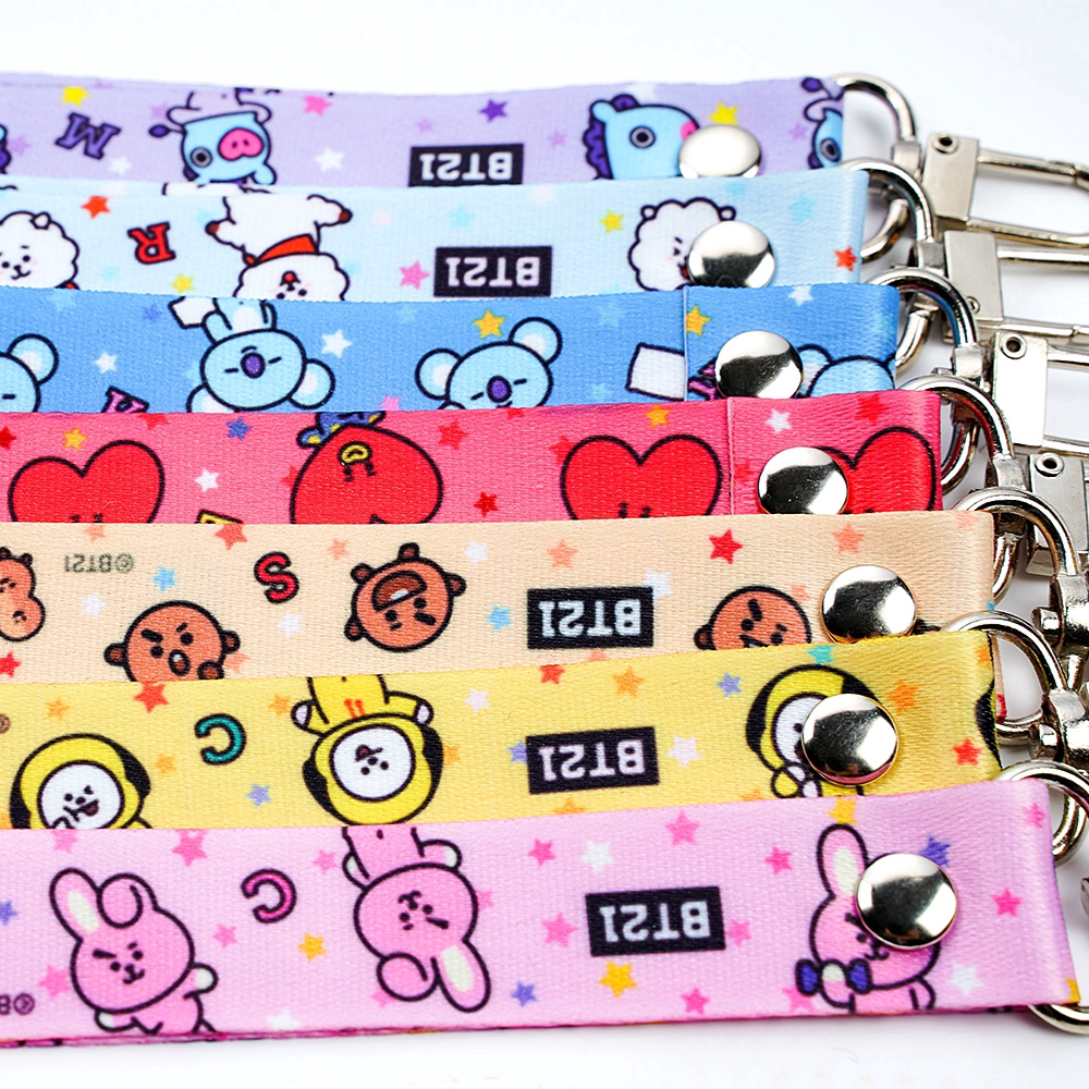 Móc Khóa Họa Tiết Hoạt Hình BTS Dễ Thương