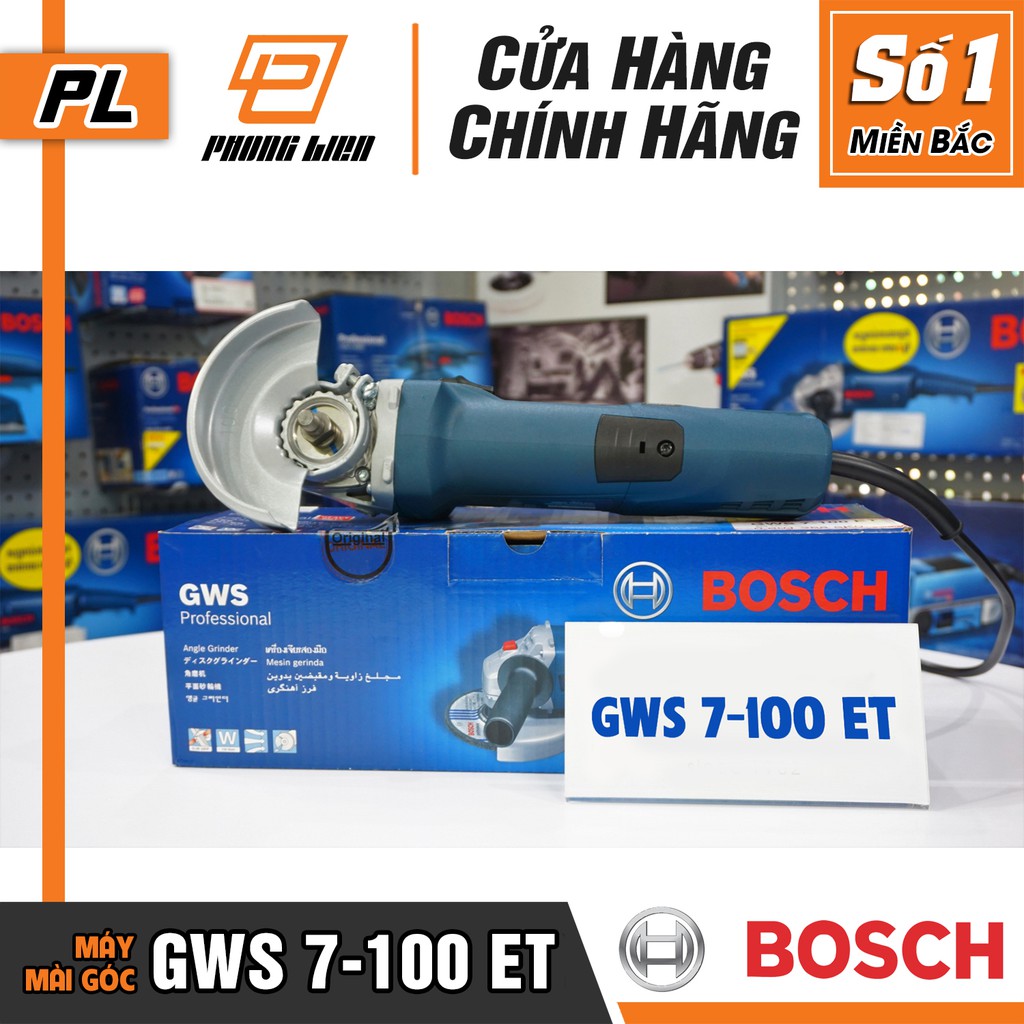 Máy Mài Góc Bosch GWS 7-100 ET (100MM-720W) - Có Điều Tốc - Hàng Chính Hãng