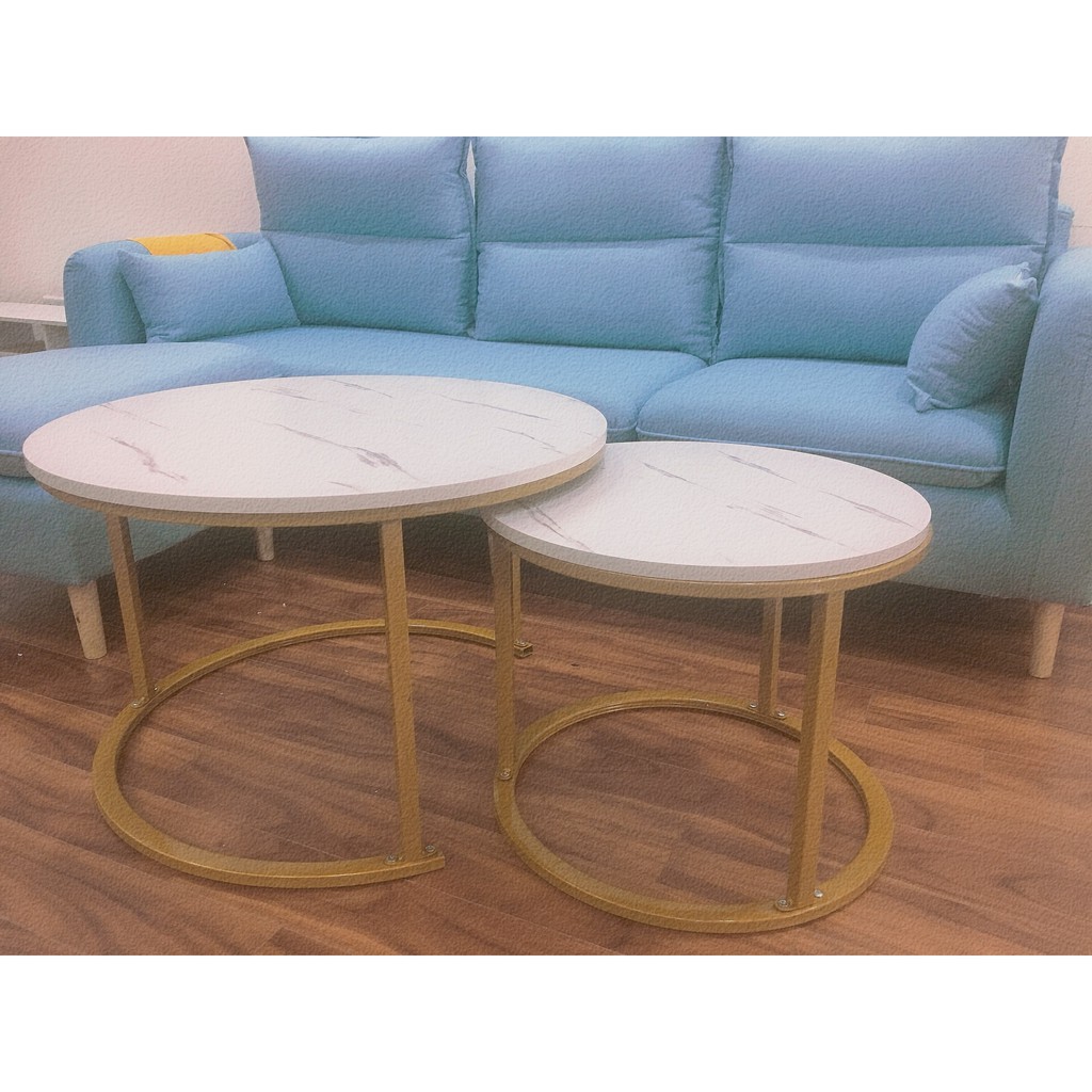 Bàn trà gỗ sofa bàn trà Đôi phòng khách  Khung Thép Tĩnh Điện Sang Trọng Mẫu Bàn Tiếp Khách