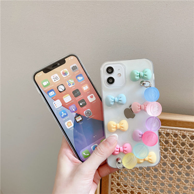 Vòng tay nơ màu Epoxy Ứng tuyển Iphone 7 iphone7plus iphone8 iphone8plus iphoneX / Xs iphoneXsMax iphone11 iphone11Pro iphone11Promax Iphone12 Iphone12Pro Iphone12Pro Max vỏ điện thoại