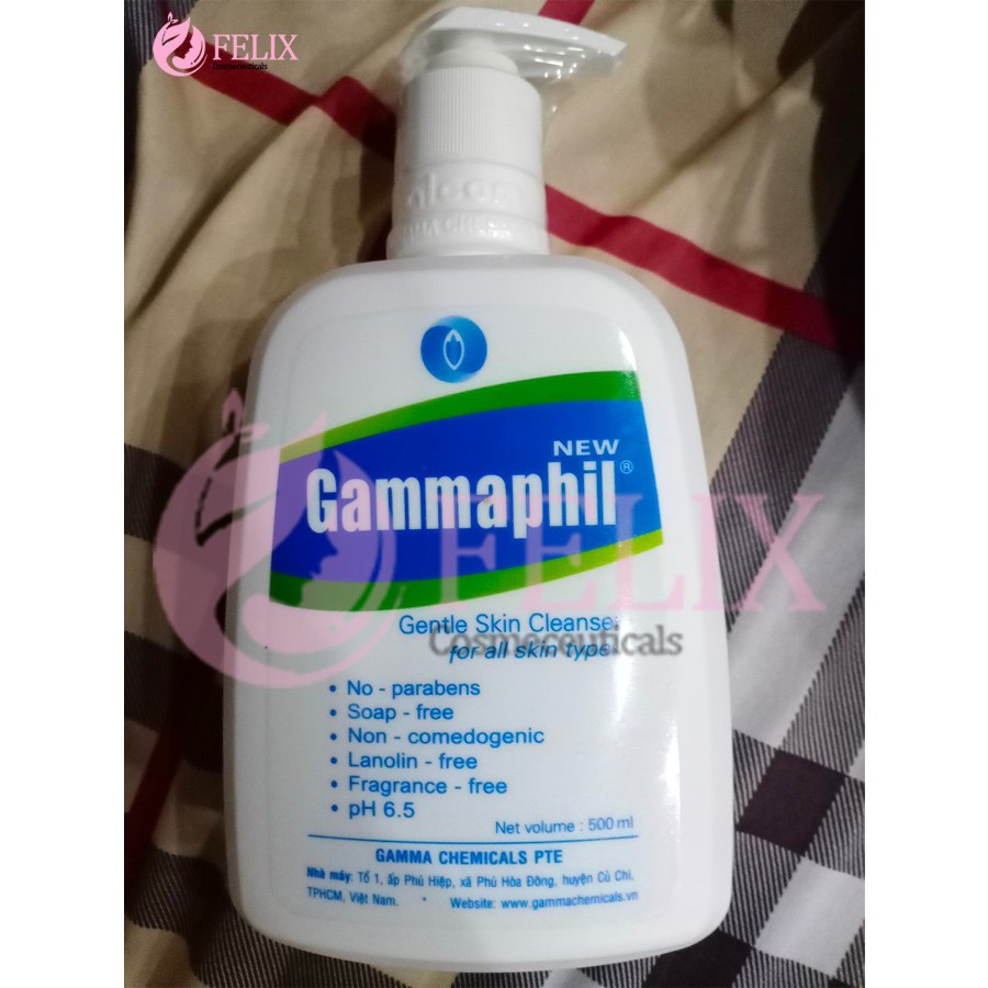 SỮA RỬA MẶT GAMMAPHIL 500ML CHO DA MỤN DA NHẠY CẢM - CHAI 500ML