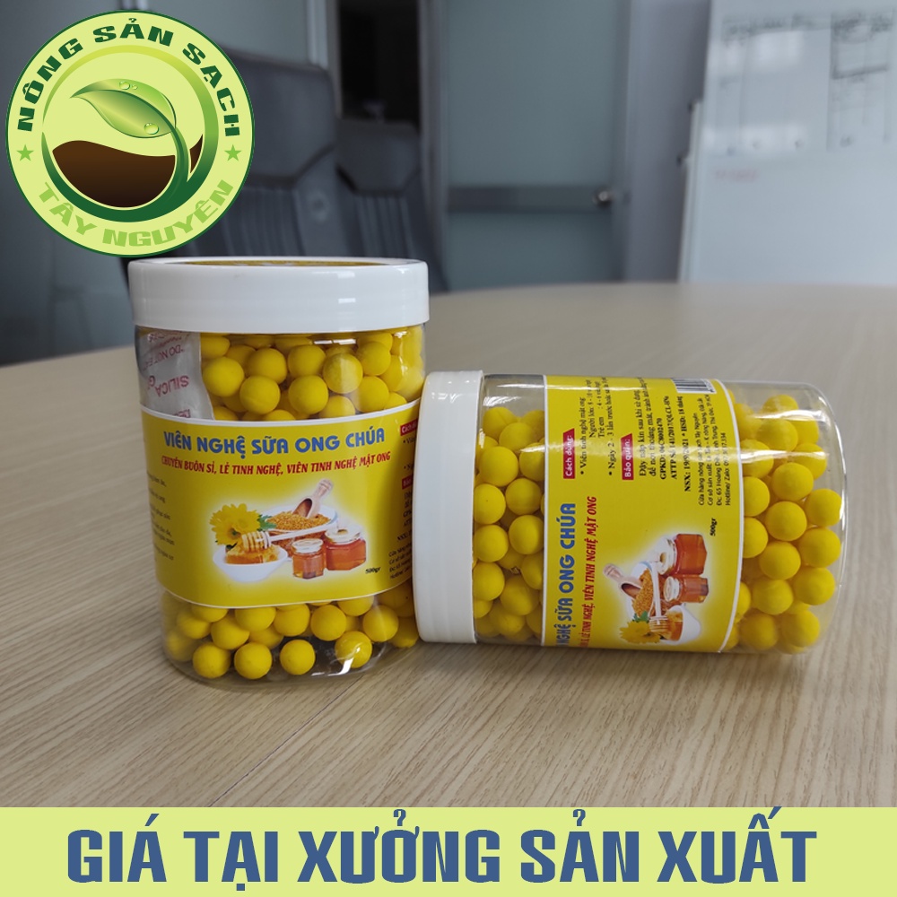 500g Viên nghệ sữa ong chúa - Viên nghệ mật ong sửa ong chúa - nông sản sạch Tây Nguyên