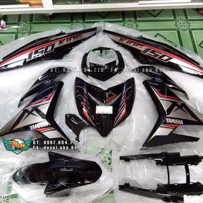Tem rời Candy MX king 150 xe đen chỉ đỏ 1