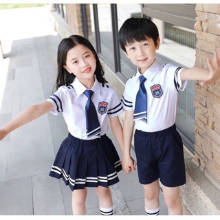 Set áo trắng học sinh cho bé