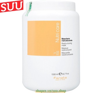 Mặt Nạ Ủ Tóc Fanola Phục Hồi Tóc Hư Tổn 1500ml Nutricare Restructuring Mask suu.shop cam kết 100% chính hãng