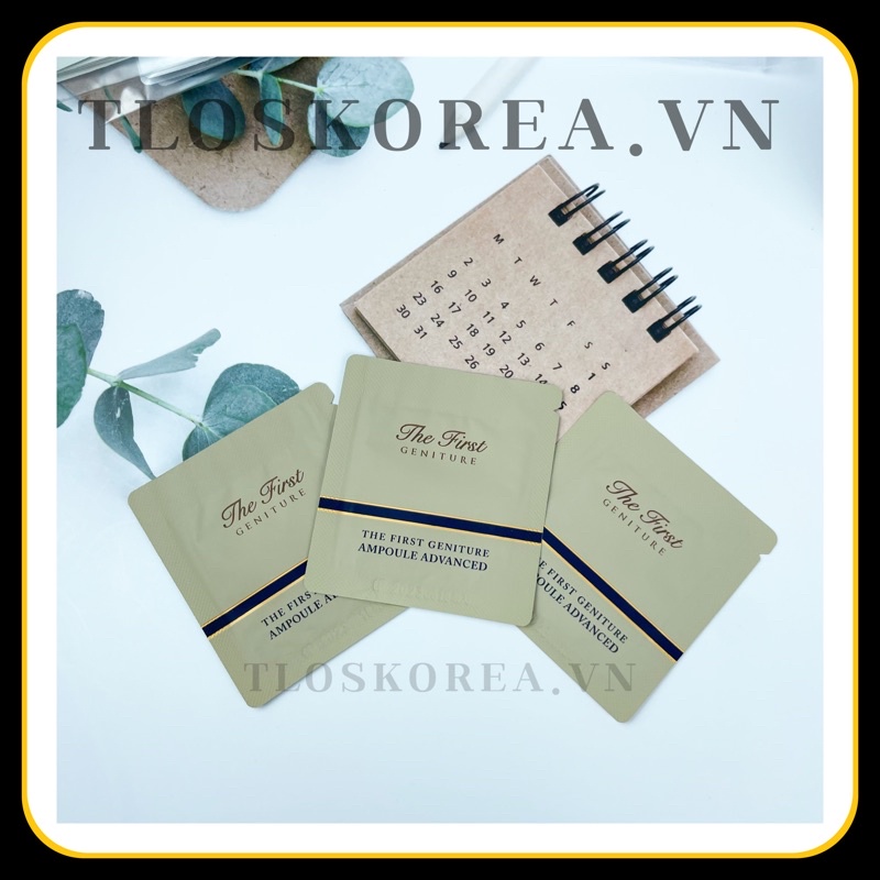 10 Gói Tinh Chất Vàng Ohui The First Ampoule Advanced 1Ml - Tái Sinh Láng Mịn Sạch Da