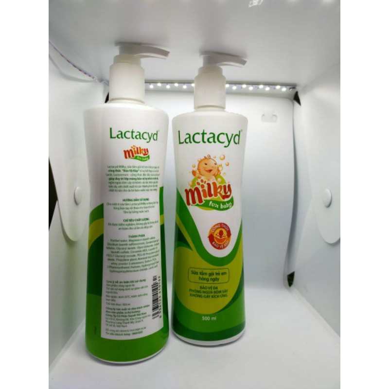 SỮA TẮM GỘI TRẺ EM LACTACYD MILKY