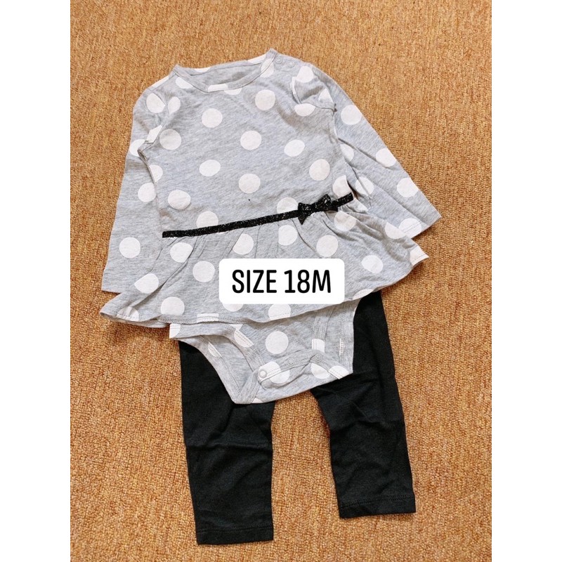 Set 2pcs body bé gái 3m-24m dư xịn