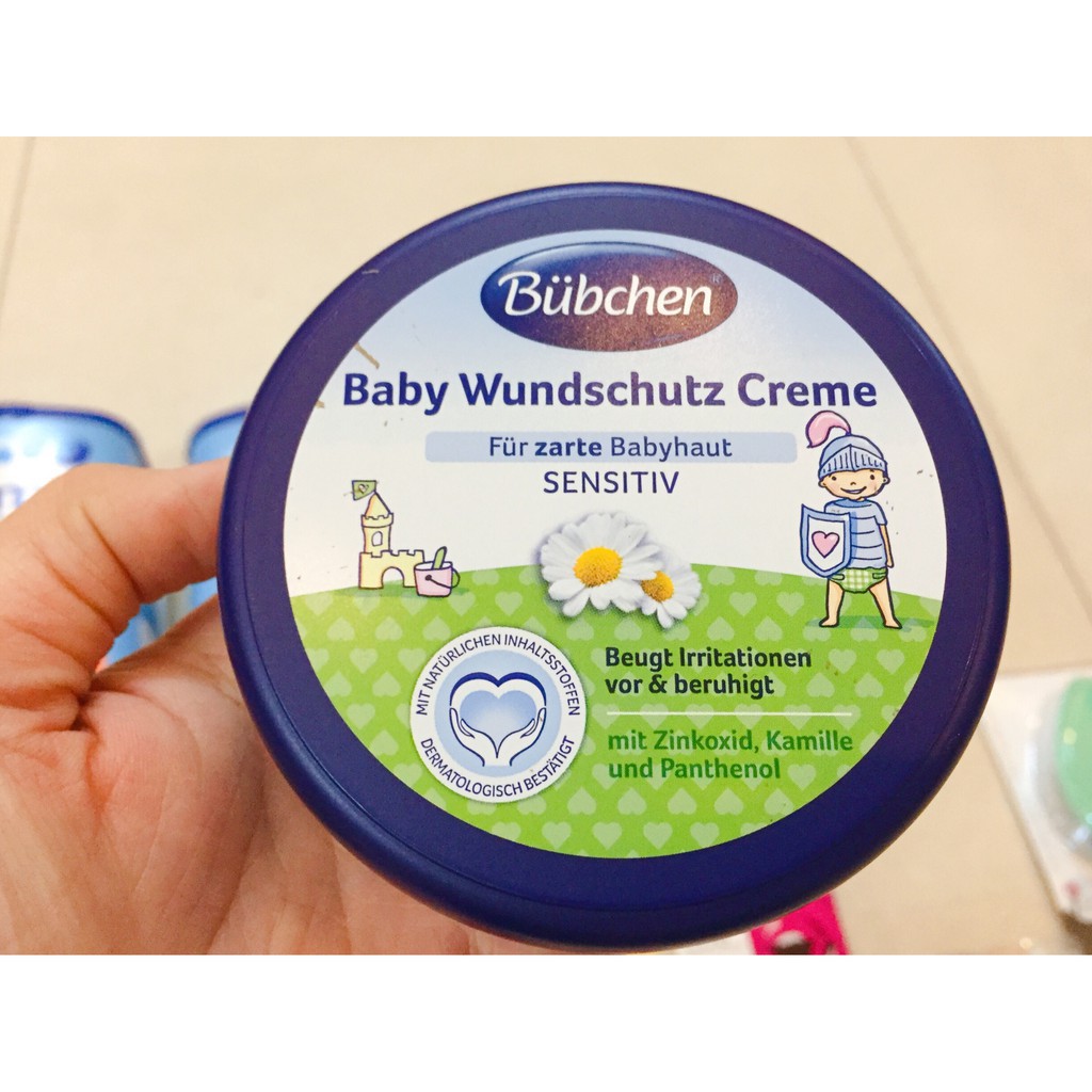 [HÀNG ĐỨC] Kem chống hăm Bubchen Baby Wundschutz Creme cho bé, xách tay Đức - Chuẩn