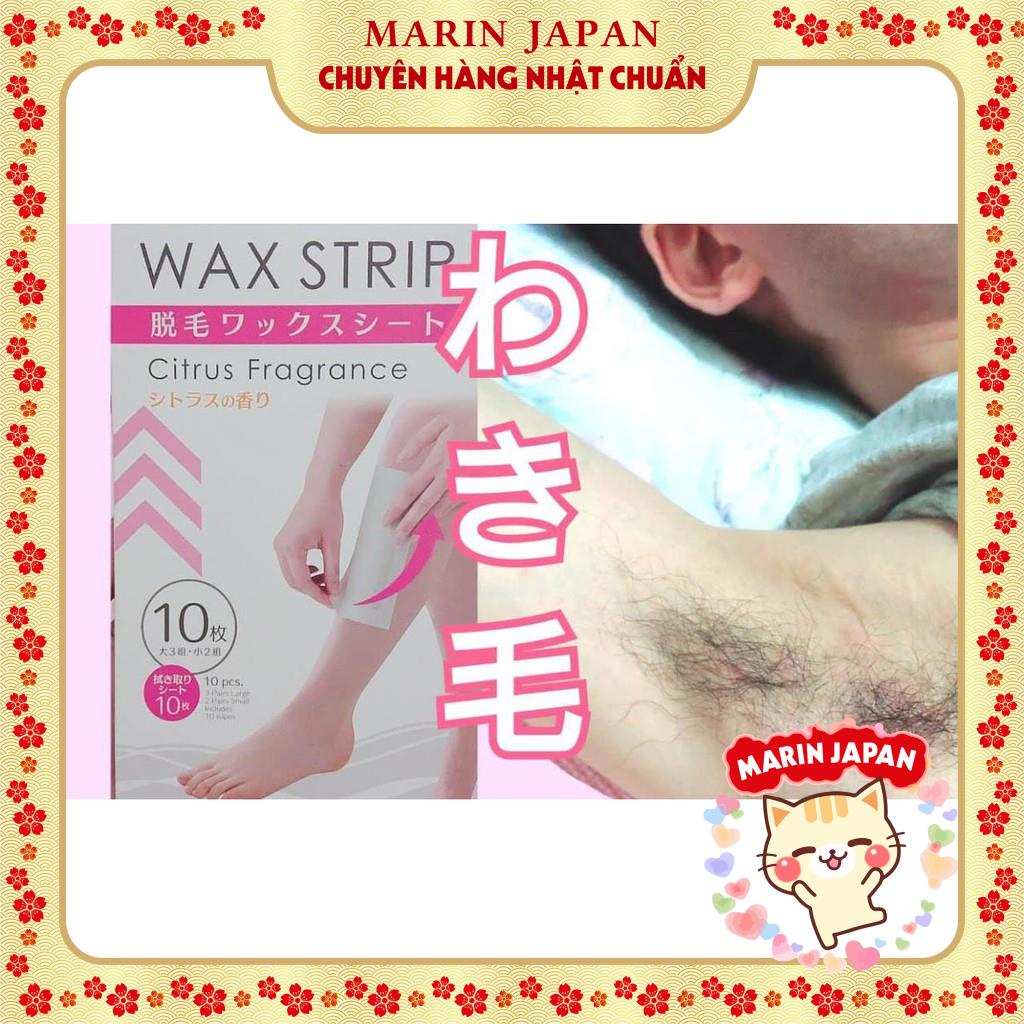 (Lẻ 1 chiếc) Miếng dán loại bỏ lông tay, chân, đùi , nách , vùng kín Wax Strip Nhật Bản 1 miếng