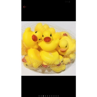 set 10 con vịt tắm thả bồn kêu chít chít