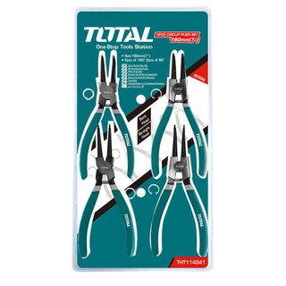 7" bộ kìm mở phe 4 chi tiết total tht114041