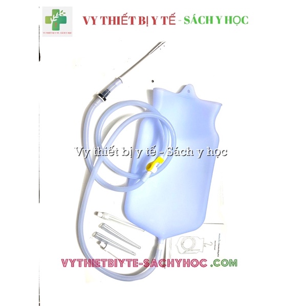 Bộ Dụng Cụ Coffee Enema, Thải Độc Cà Phê, Thải Độc Đại Tràng,Túi Súc Ruột Bằng Silicon, ENEMA KÍT,Bộ Thụt Tháo Đại Tràng