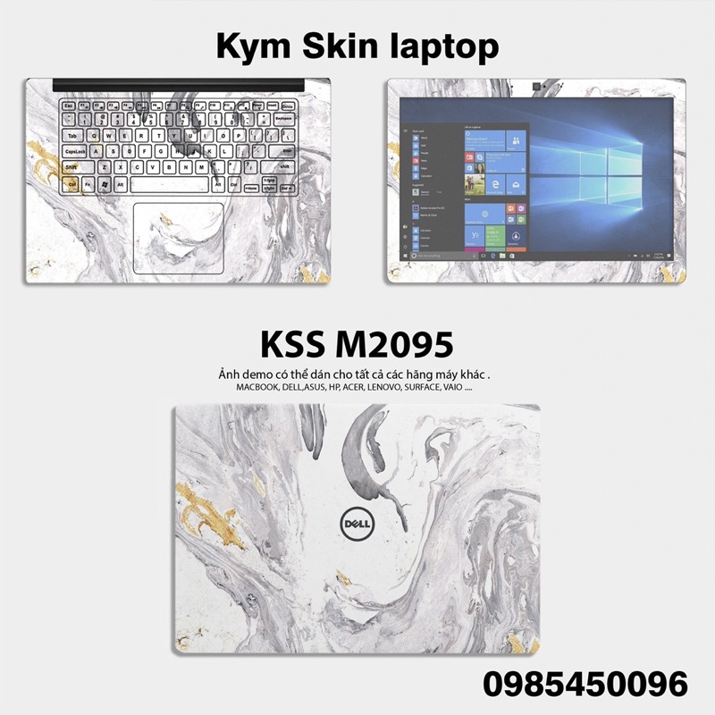 Skin Laptop Vân Đá - Dán Laptop Cắt Sẵn Theo Từng Kích Thước Máy