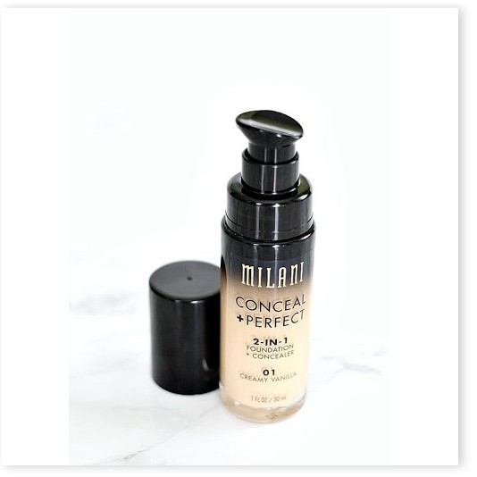 [Mã giảm giá mỹ phẩm chính hãng] Kem Nền Milani 2in1 Concealer-Foundation