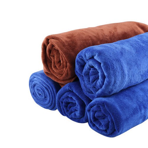 Khăn lau ô tô xe máy đa năng Microfiber không sổ lông siêu thấm hút vệ sinh nhà bếp bàn kính 90x190cm Nhật Bản Mart