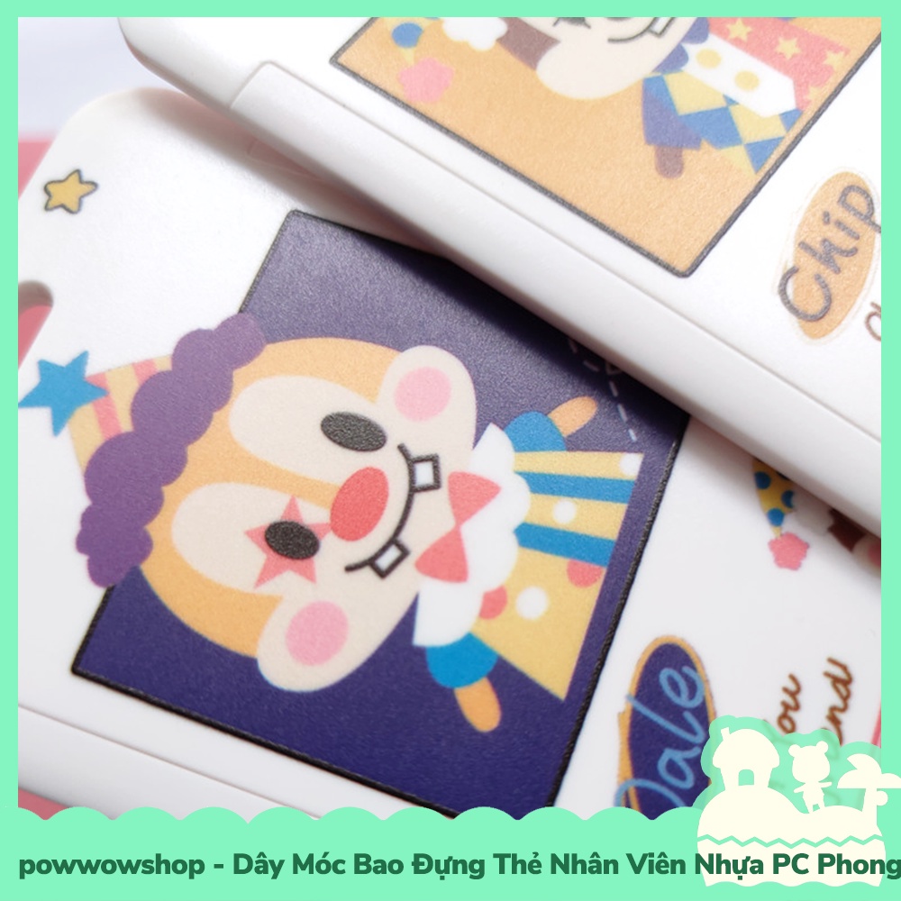 [Sẵn VN - Hỏa Tốc] Dây Móc Bao Đựng Thẻ Nhân Viên Nhựa PC Mẫu Nhân Vật Hoạt Hình Chipmunk Vui Nhộn