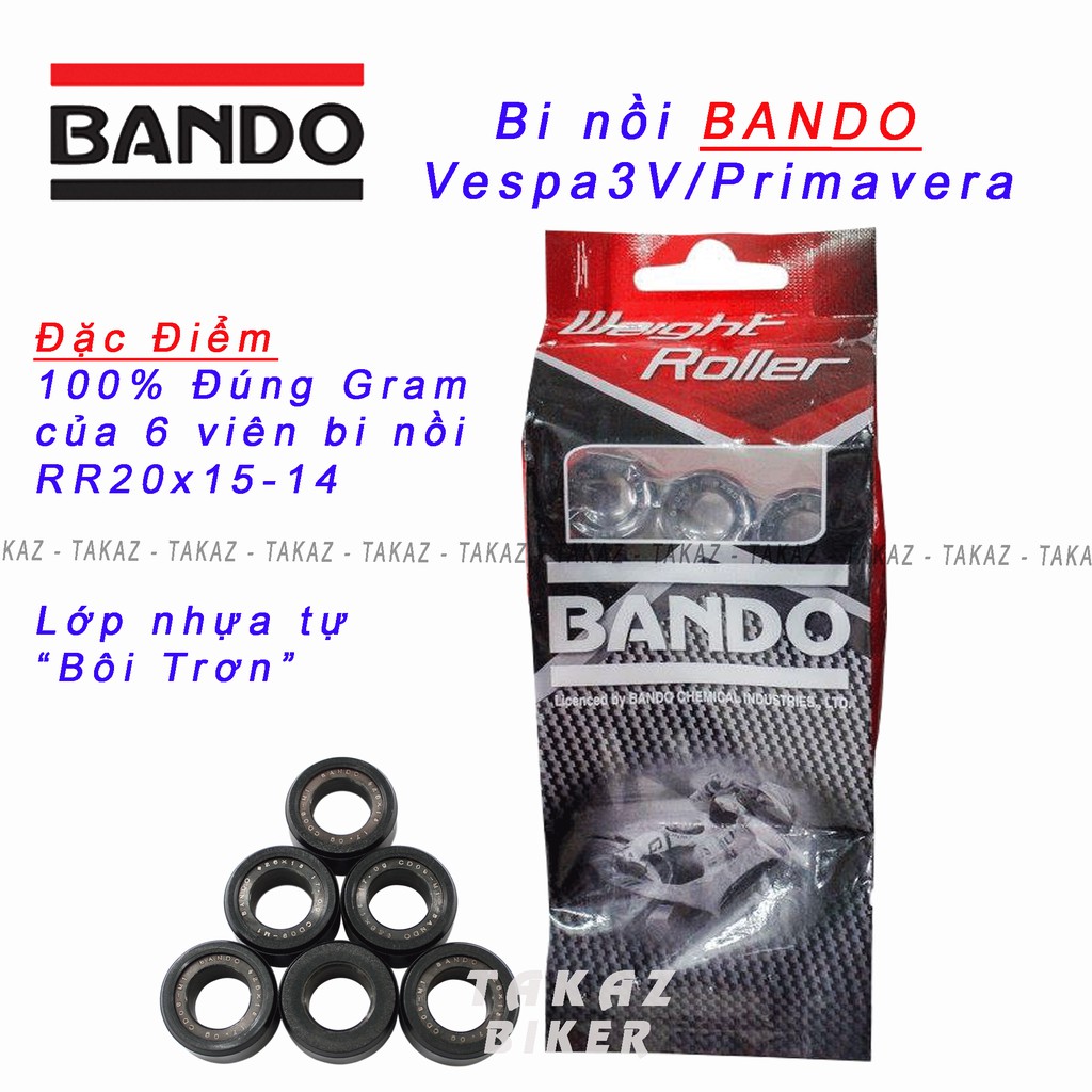 Bi nồi Bando Vespa Primavera 3V Made in Taiwan