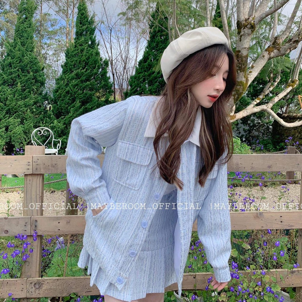 Set Dạ Tweet Mềm Xinh Thiết Kế Tween Set Mayberoom