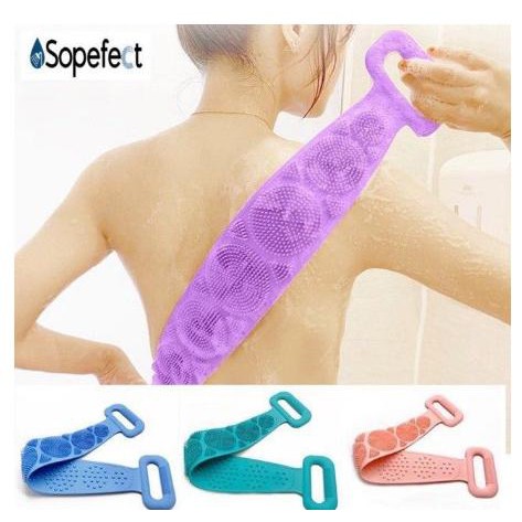 Dây Cọ Lưng 2 Mặt Silicon Massage Lưng, Tẩy Da Chết Cao Cấp