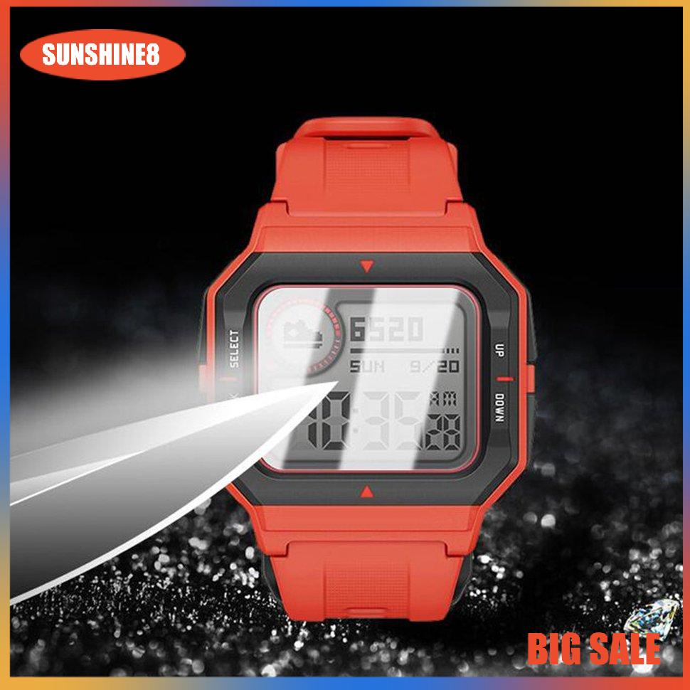 【SUN】Tempered Glass Clear Protective Film Guard Sport Smart Watch Protective Film