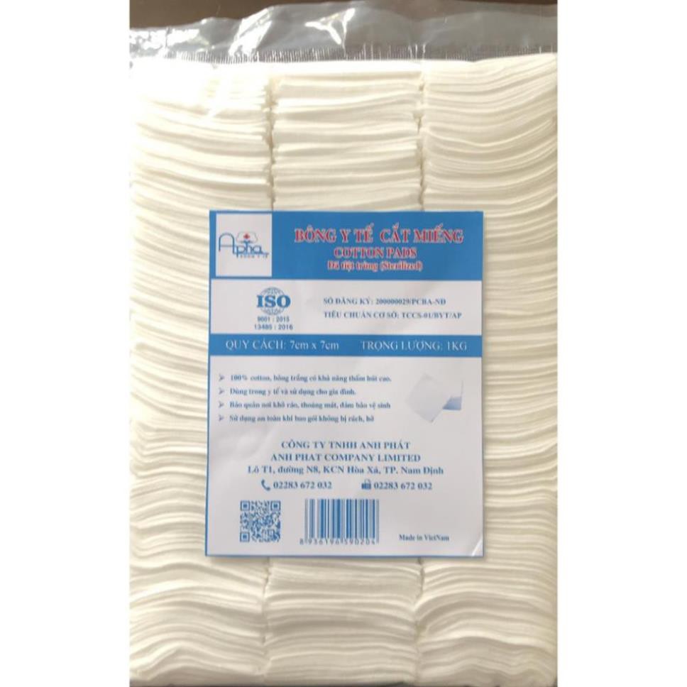 BÔNG CẮT MIẾNG  7cm x  7cm - Alpha