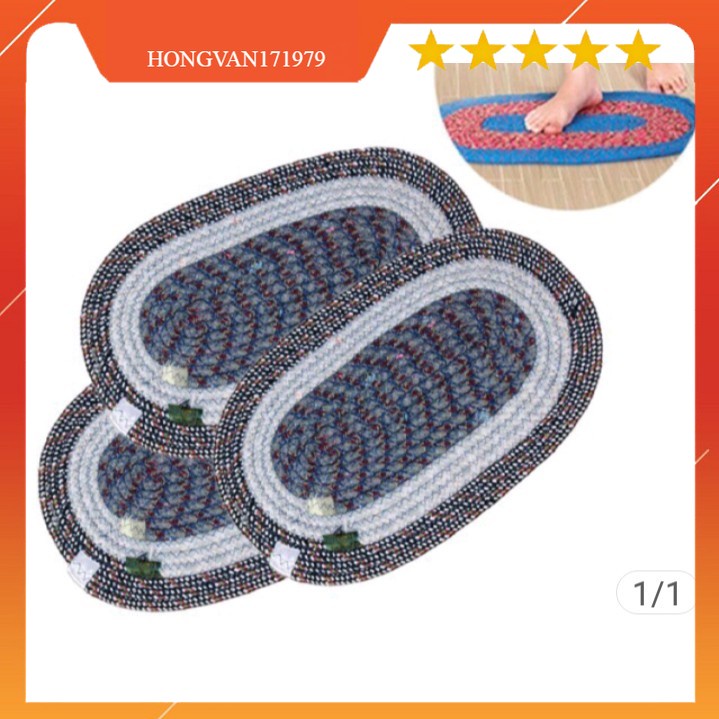 Thảm xoài lau chân siêu thấm nước hút nước KT 45 x25cm với giá 13000₫