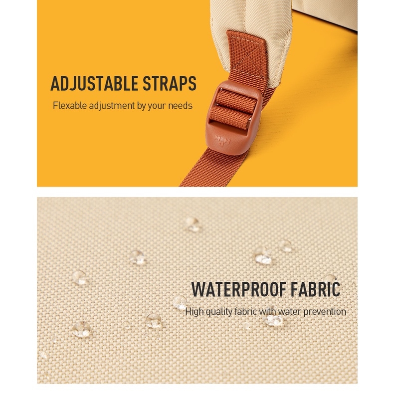 MAH Siro Ba lô nữ màu sắc tương phản Ba lô máy tính xách tay phong cách Anh Túi xách tay đi học