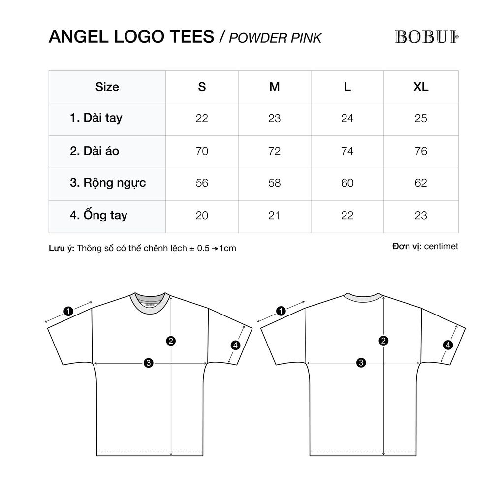 ANGEL LOGO TEES/ POWDER PINK | BigBuy360 - bigbuy360.vn