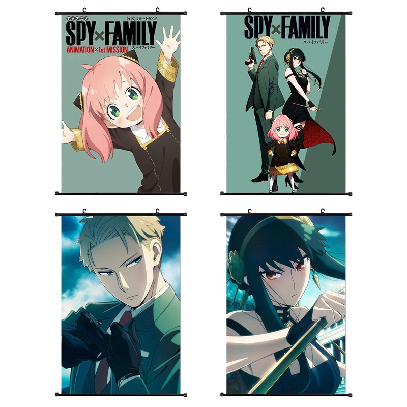 Bộ Tranh Đính Đá 5D Họa Tiết Hoạt Hình Spy X Family Độc Đáo DIY Dùng Trang Trí Nhà Cửa