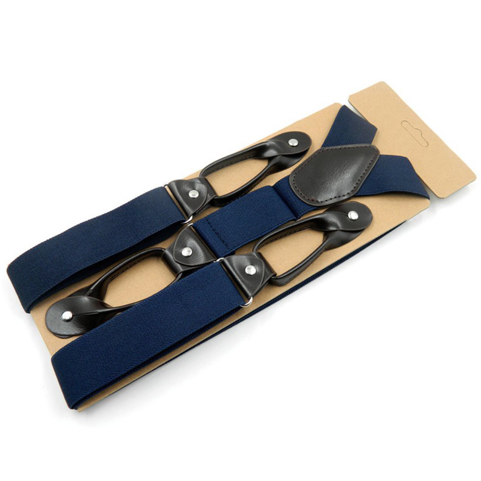 Dây đai kẹp cố định quần áo co giãn chỉnh được với 6 nút cho nam