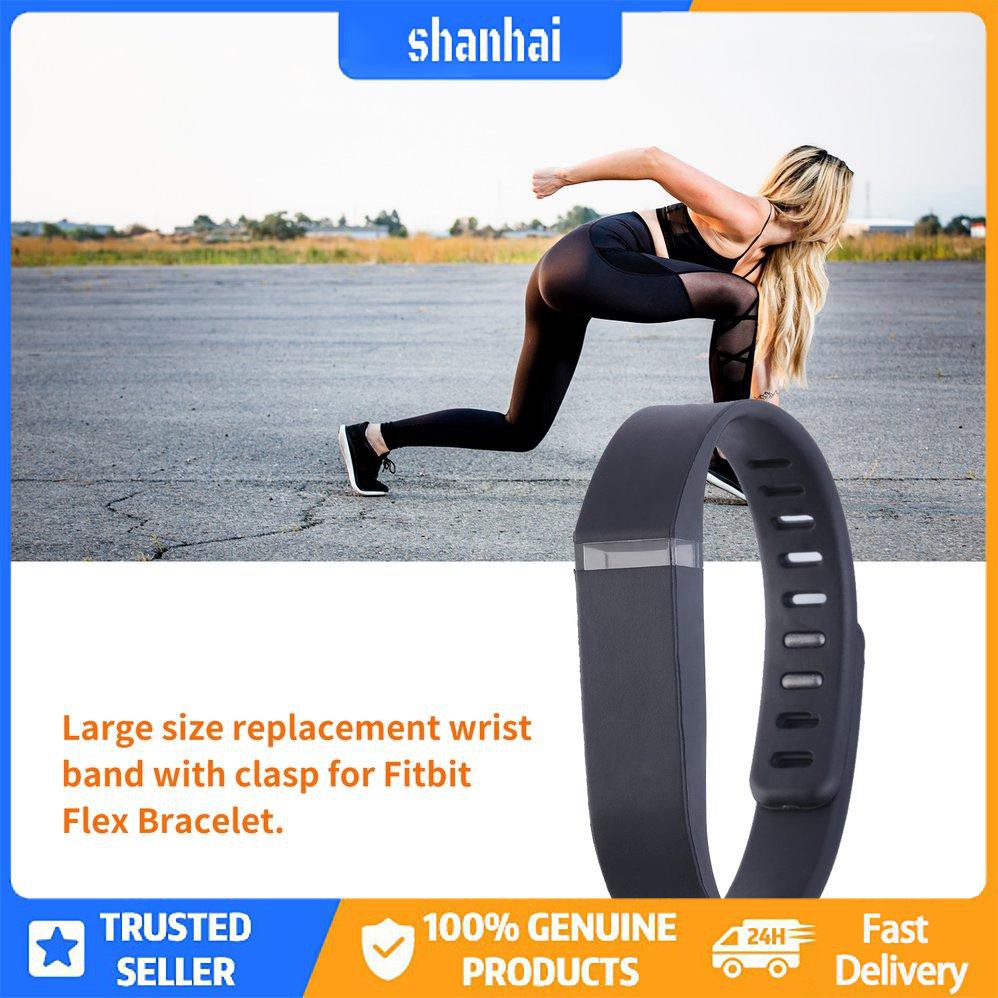 Vòng đeo cổ tay thay thế kích thước lớn cho FITBIT FLEX Tracker w / Clasps