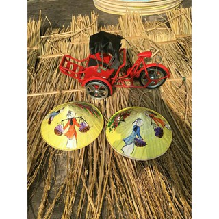Nón lá vẽ trang trí size 20cm