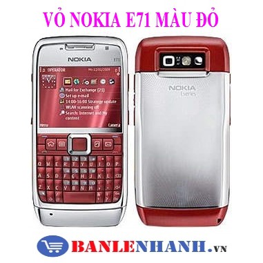 VỎ NOKIA E71 MÀU ĐỎ [VỎ ZIN, XỊN]