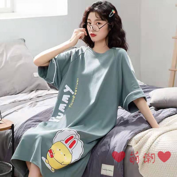 Đầm Ngủ Mùa Hè Kiểu Hàn Quốc Dễ Thương Xinh Xắn Cho Nữ Có Size M-4Xl | BigBuy360 - bigbuy360.vn