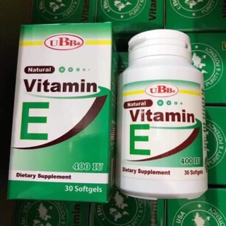 UBB Natural Vitamin E400 IU (USA)(chống sạm da, chống lão hoá, giúp tóc mềm mại, ít khô gãy...)
