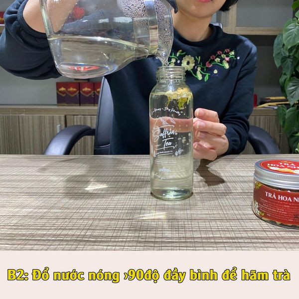 Trà hoa nhài sấy lạnh nguyên bông tuyển chọn cực thơm