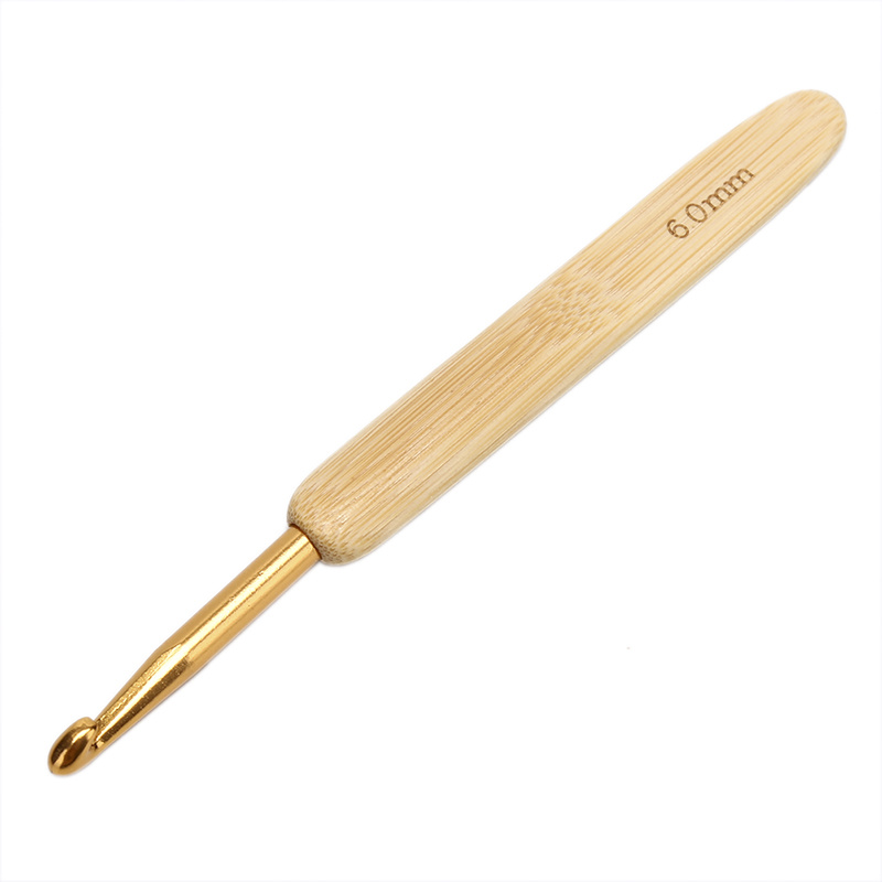 Set 8 kim móc len cán gỗ tre 0528