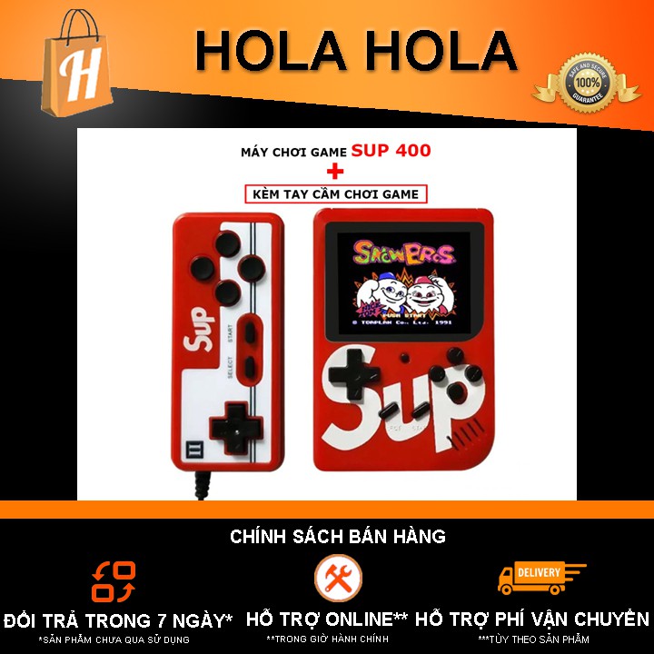 Máy chơi game đôi Sup 400 1+1 400 game - Tặng kèm tay game, có game Contra, Mario, Tank v.v... Pin thay được | BigBuy360 - bigbuy360.vn