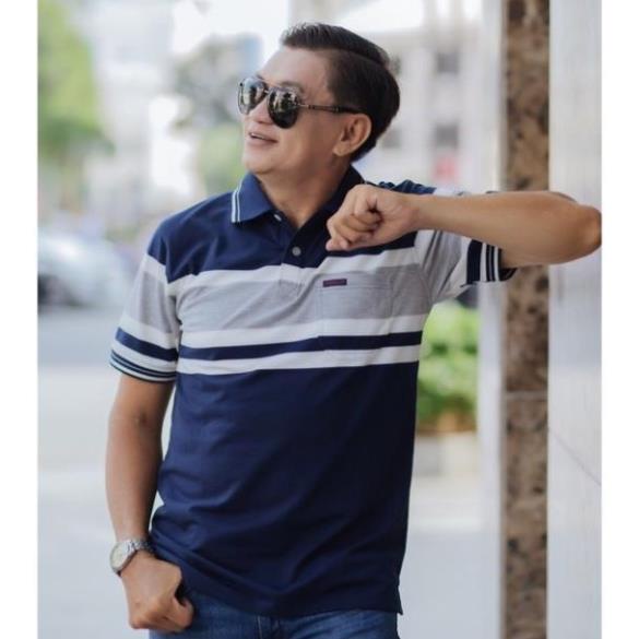 Áo thun nam trung niên cho người lớn tuổi vải cotton cao cấp ngắn tay sang trọng MELANSHOP68 New !