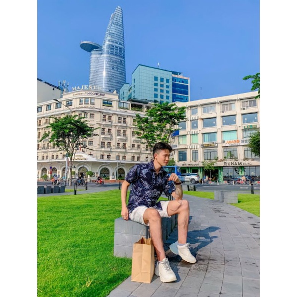 NUT's Fashion - Áo sơ mi lụa 3D form rộng Nam/Nữ, couple, đi biển, đi dạo, đi chơi (Ảnh+video thật)